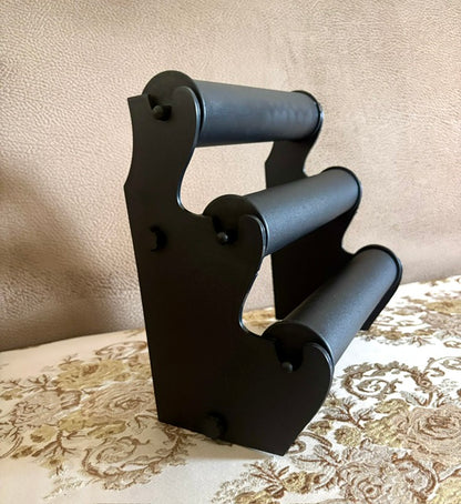 Three Tier Black Bracelet Holder and Jewelry Display Stand