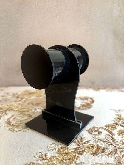 Modern Black Acrylic Bracelet and Watch Display Stand