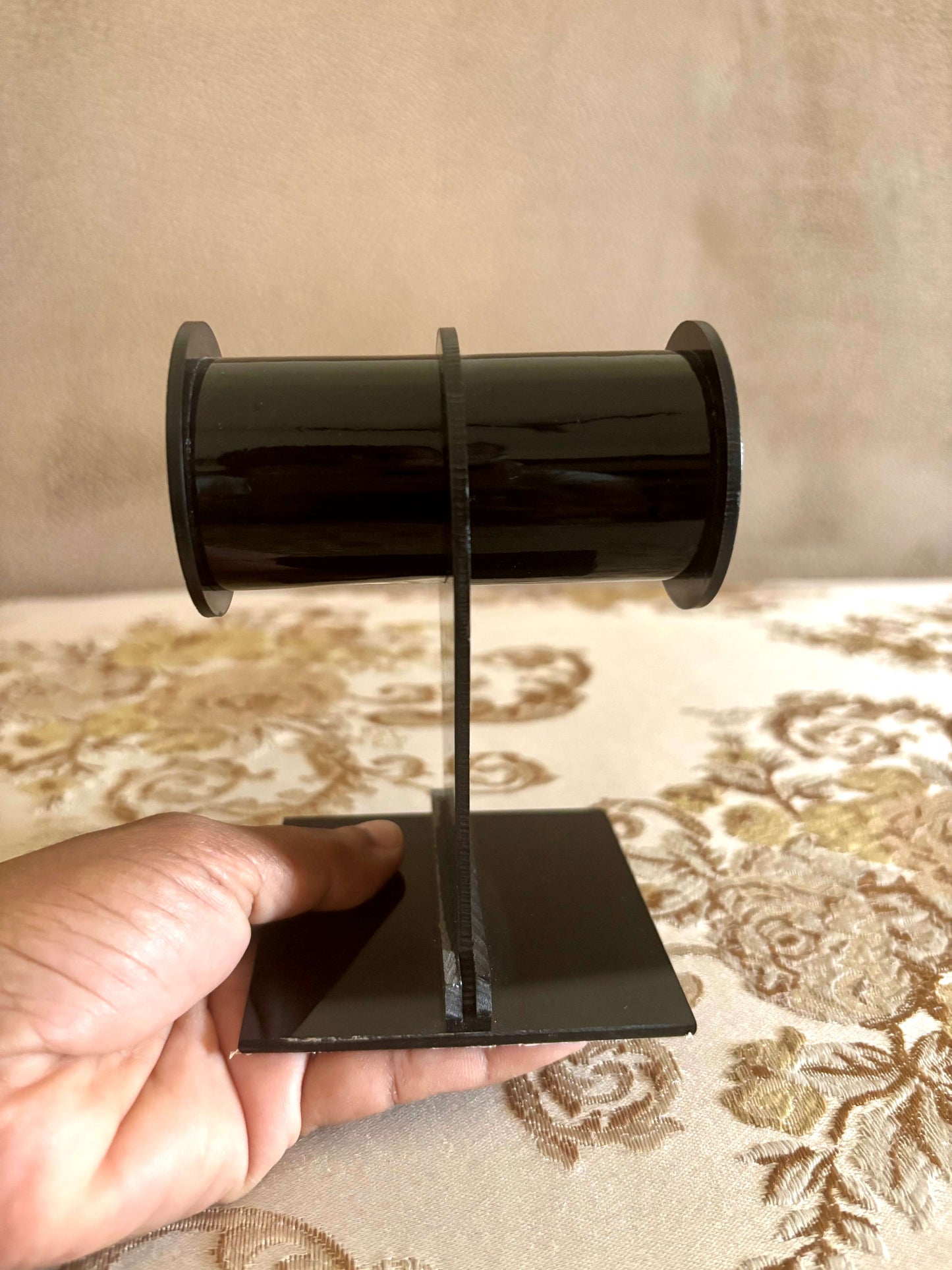 Modern Black Acrylic Bracelet and Watch Display Stand
