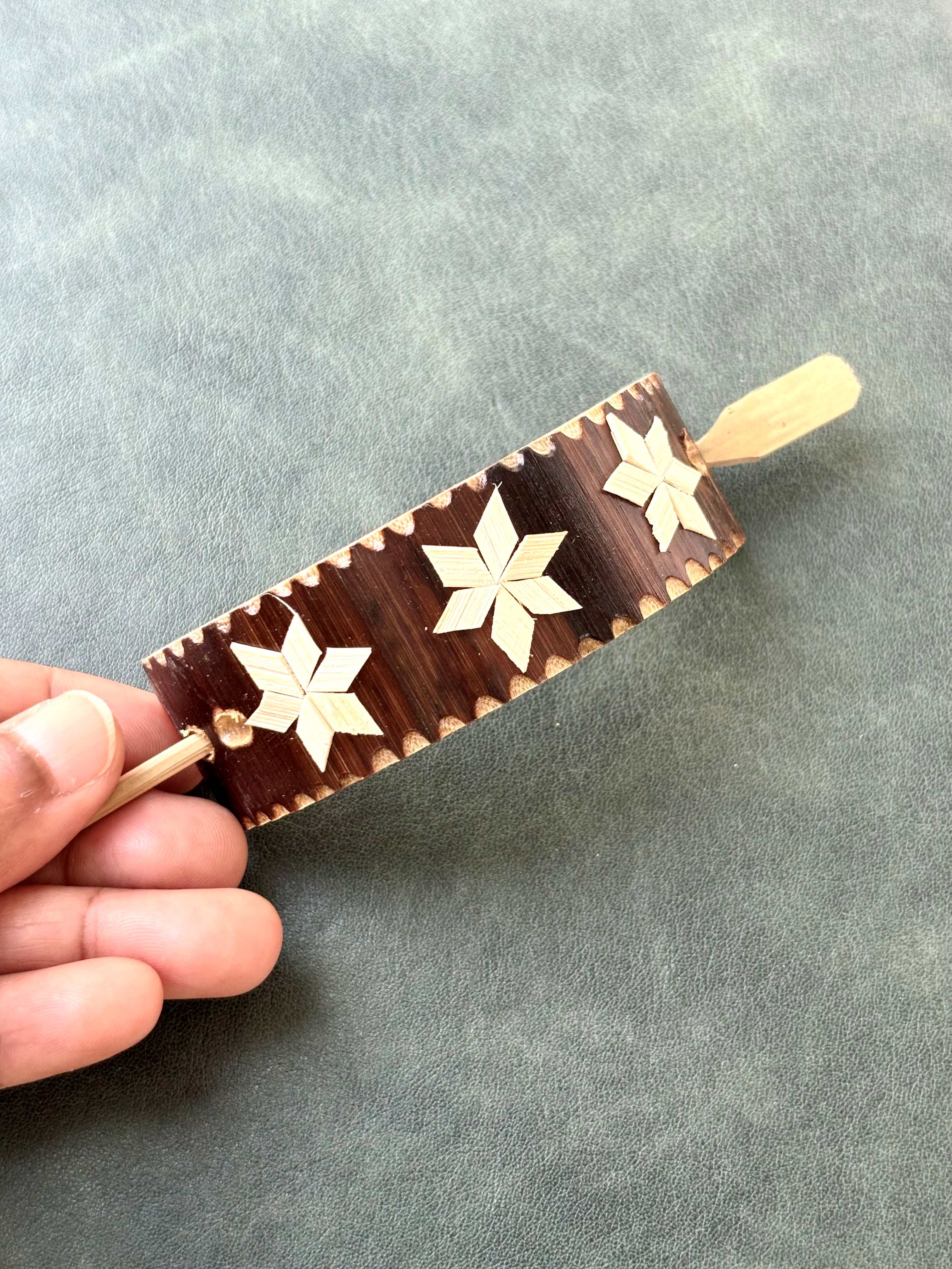 Eco Bamboo Hair Slide Barrette