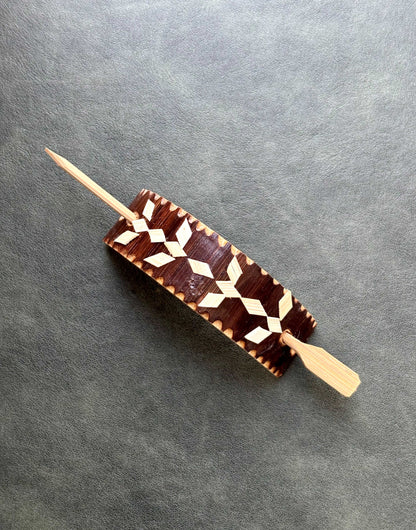 Eco Bamboo Hair Slide Barrette