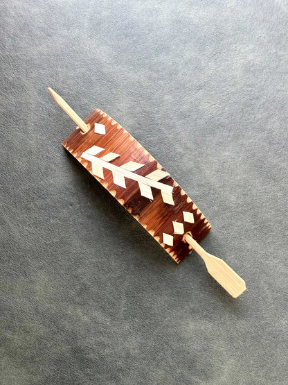 Eco Bamboo Hair Slide Barrette