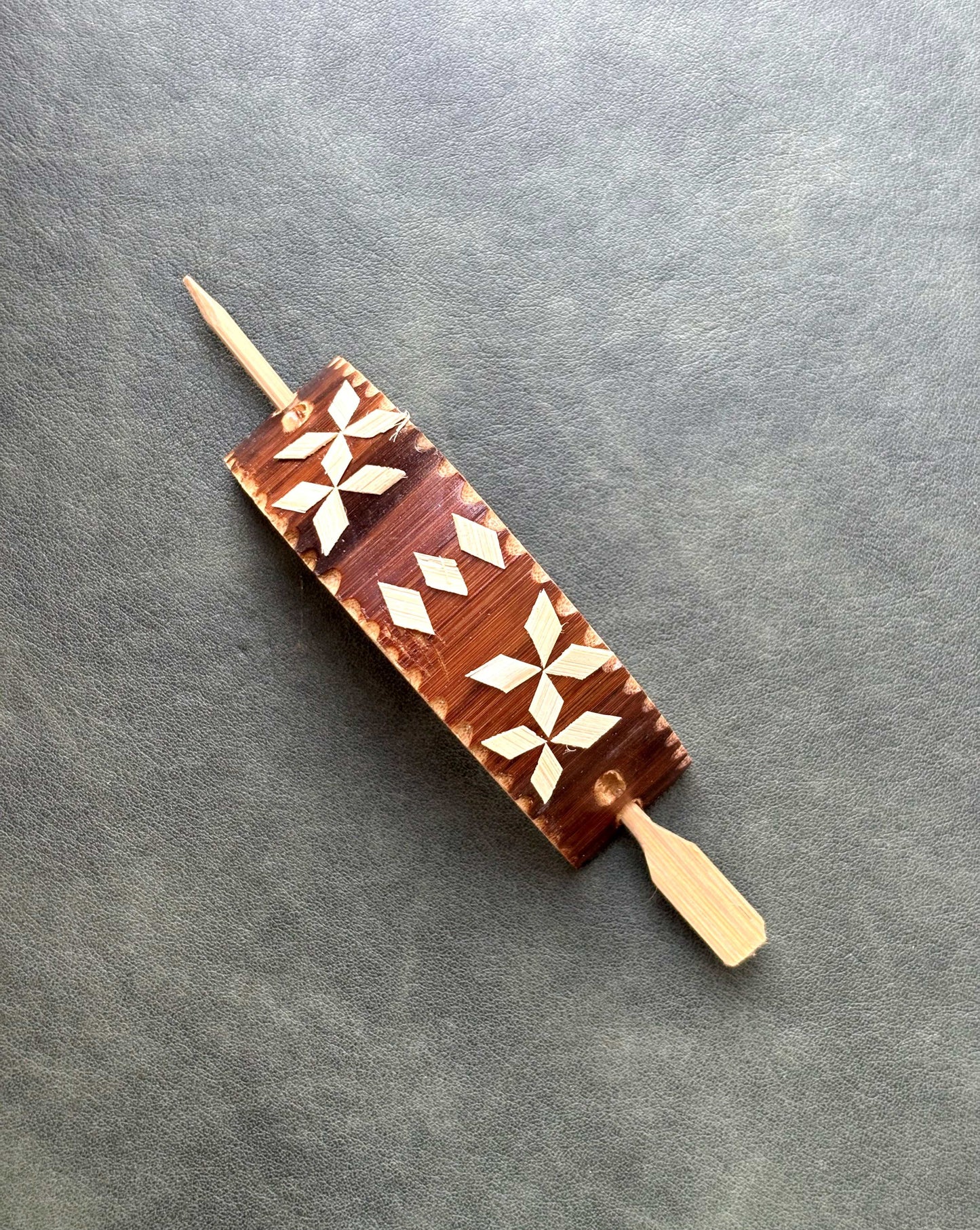 Eco Bamboo Hair Slide Barrette