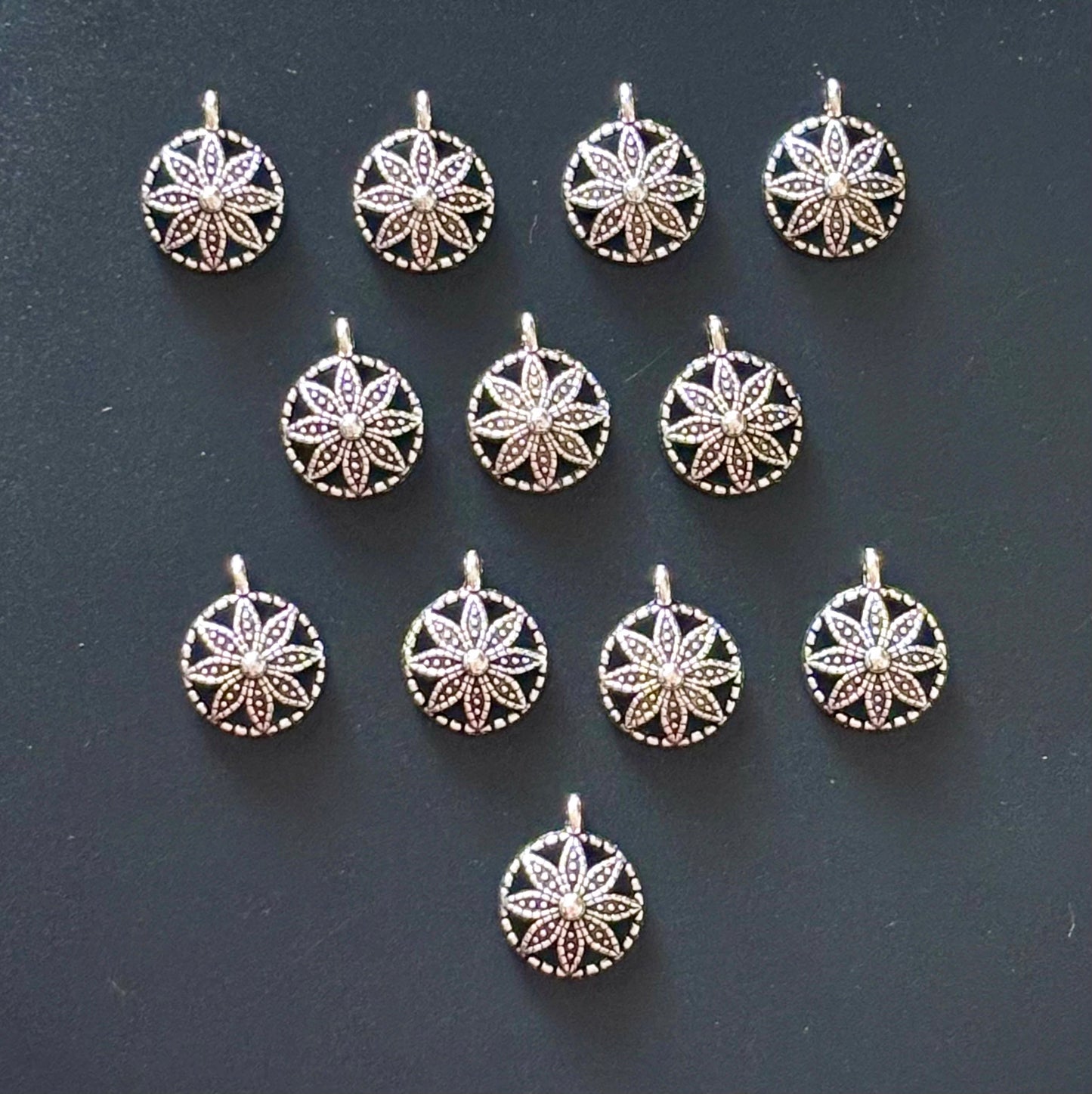 Exquisite Mandala Flower Metal Charms