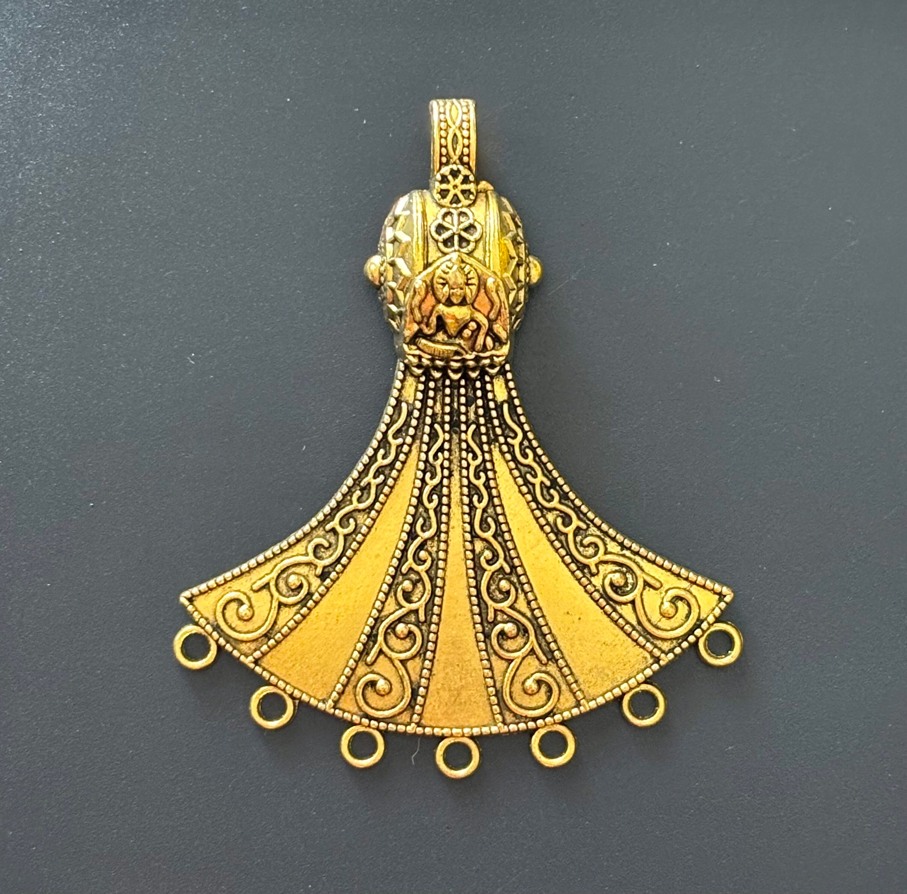 Ornate Idol Filigree Pendant
