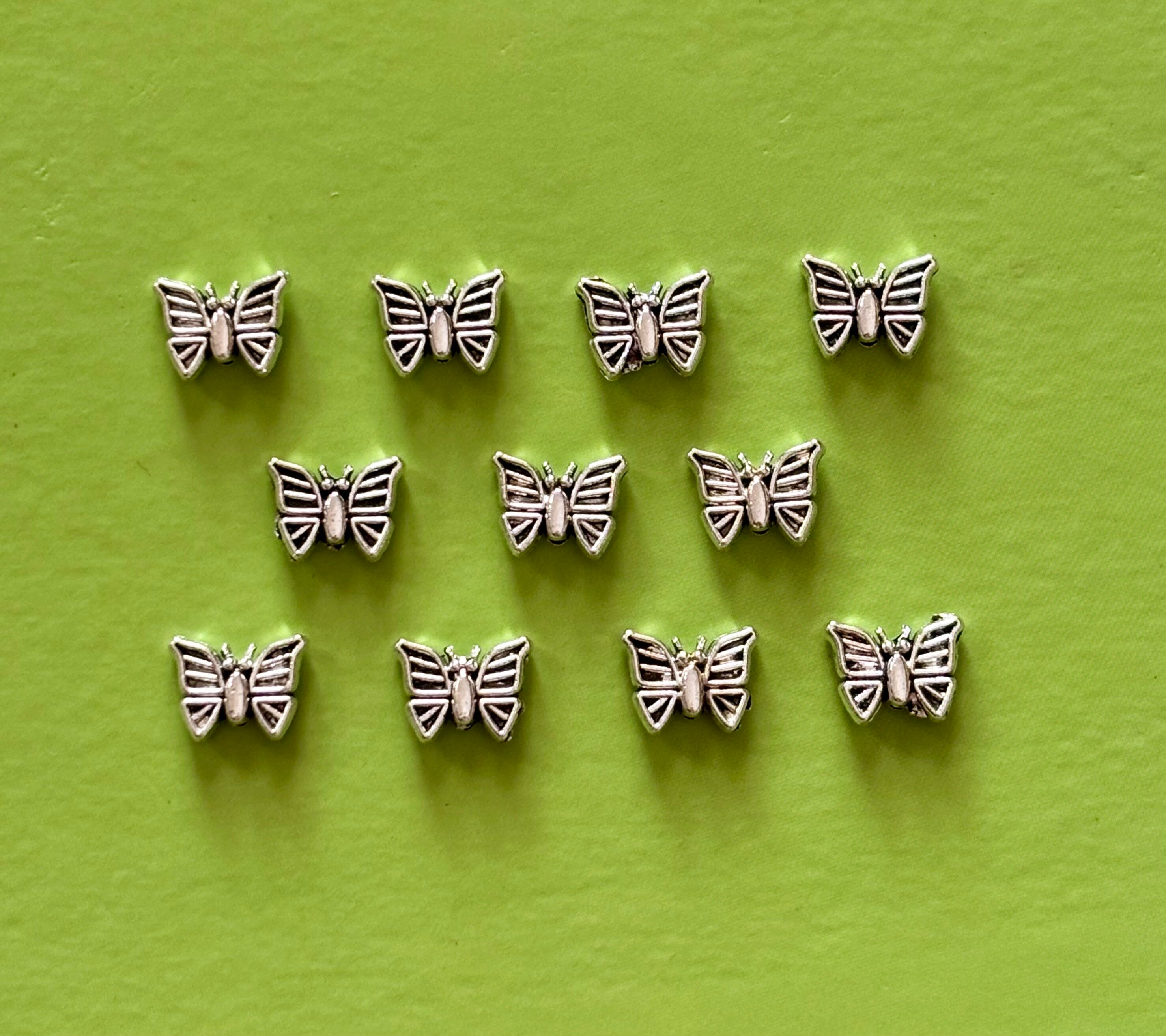 Butterfly Metal Beads for Jewelry Making