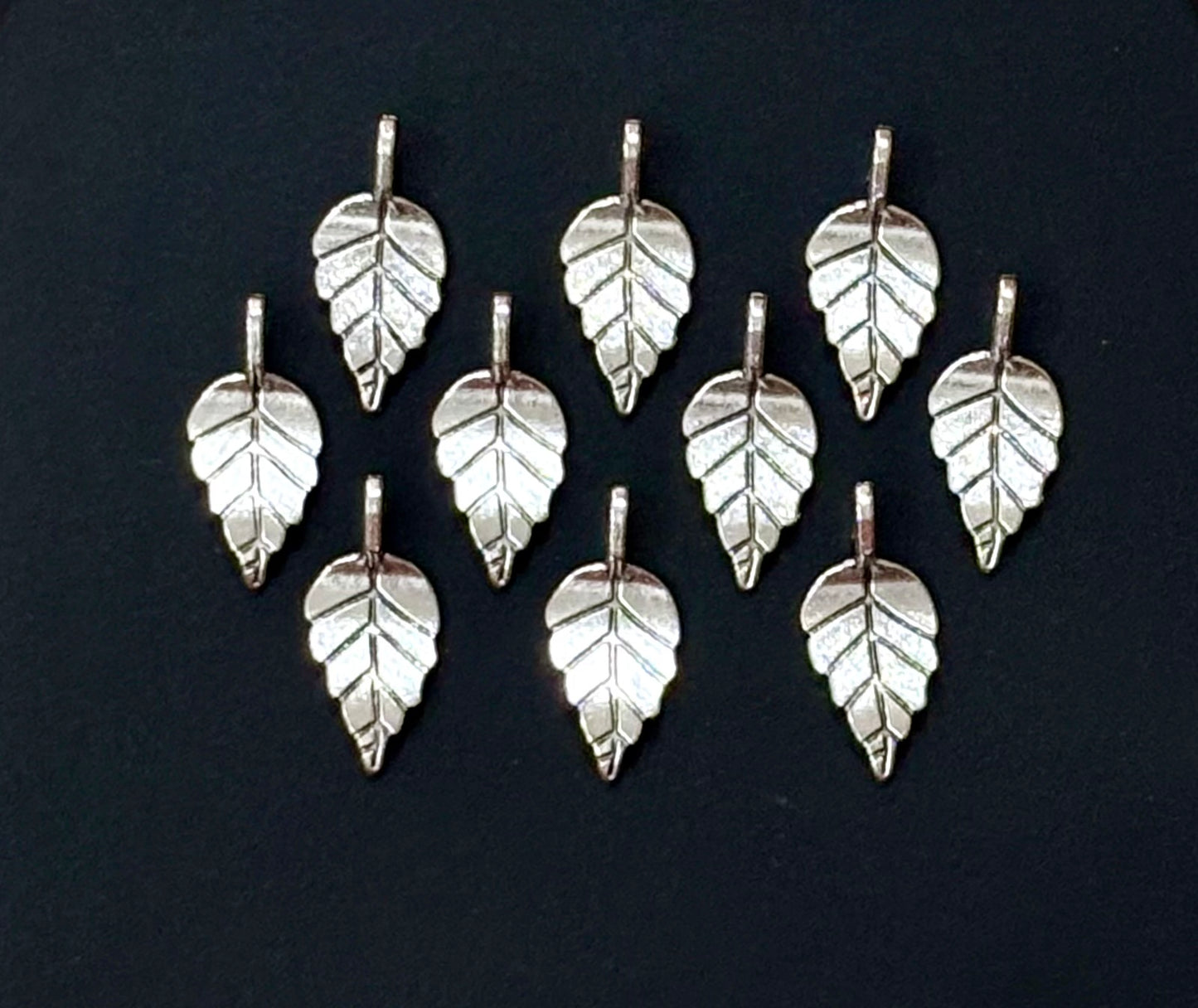 Elegant Silver Leaf Charms