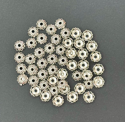 Scalloped Flower Bead Caps