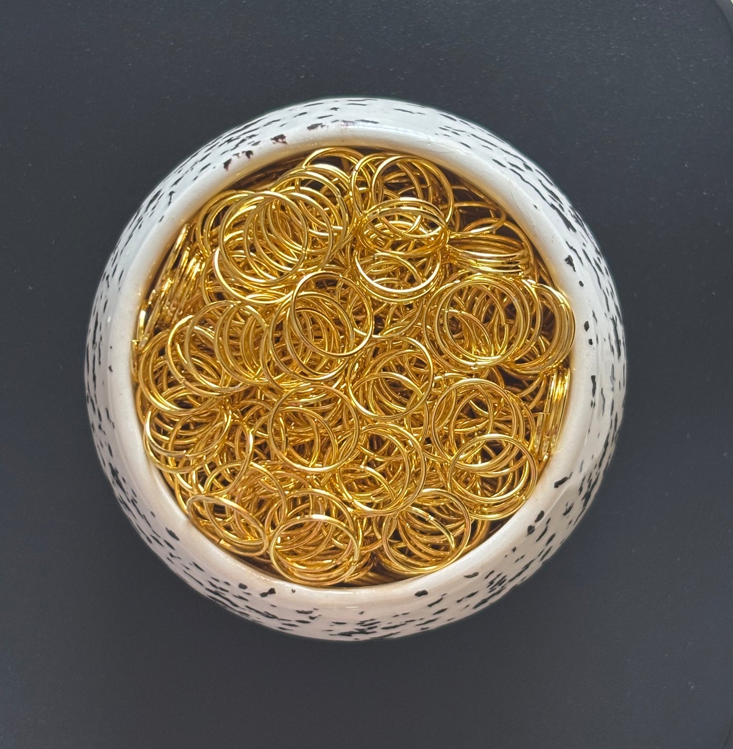 Gold Jump Rings 10MM - Large Jewelry Connectors for Bold Designs