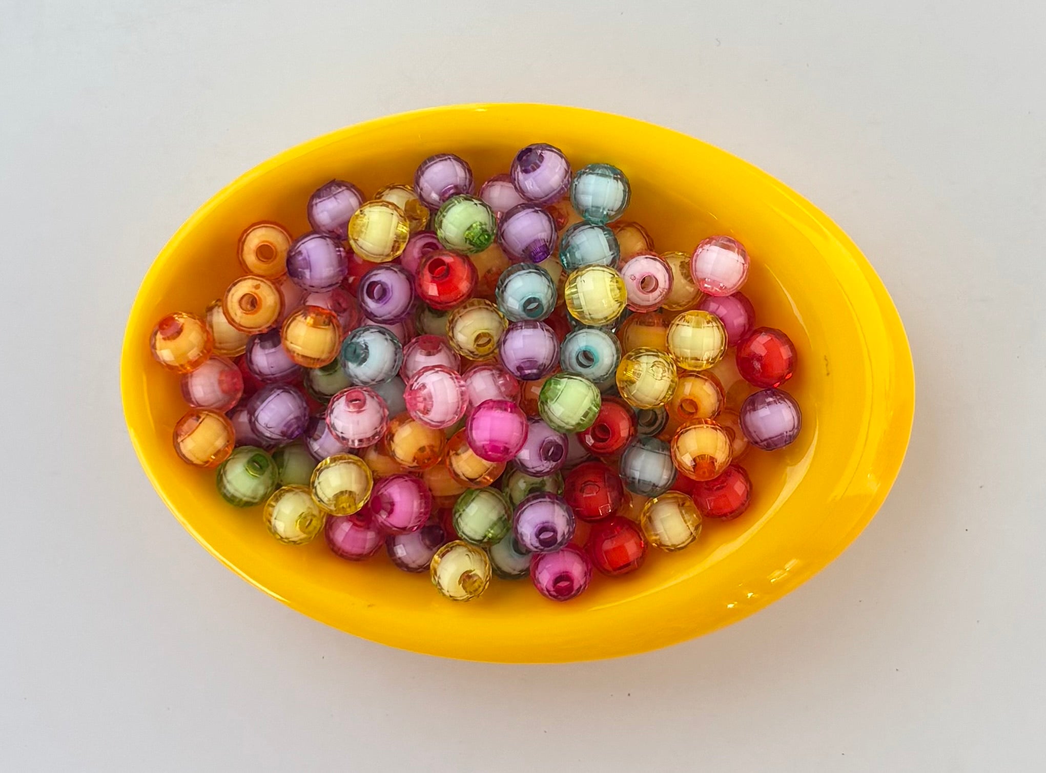 Translucent Round Colorful Beads