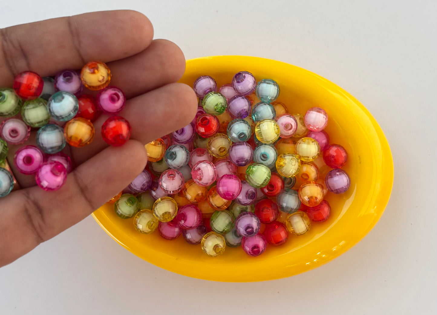 Translucent Round Colorful Beads