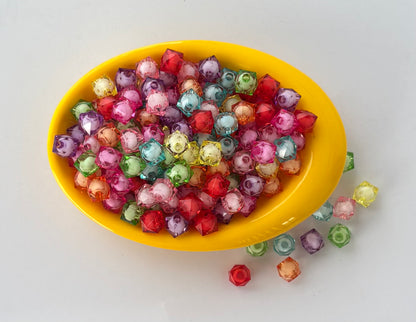 Faceted Colorful Acrylic Beads