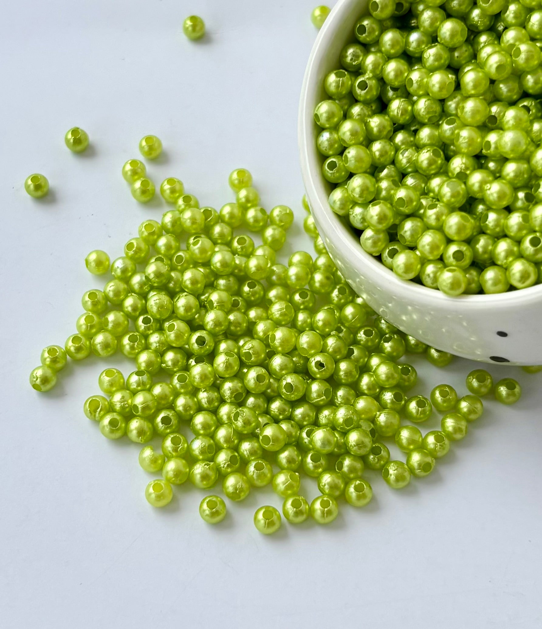 Light Green Pearl Beads 3MM