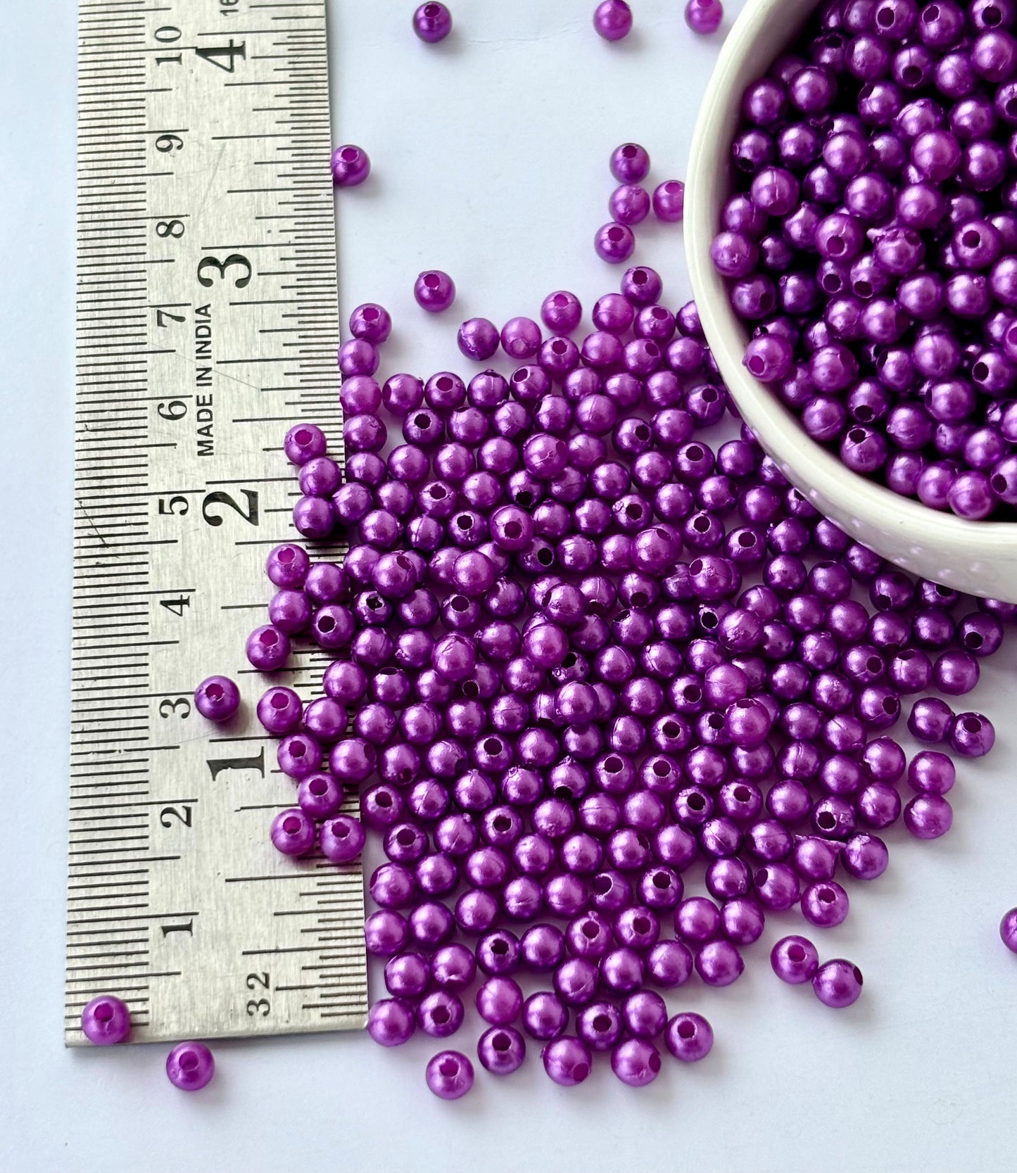 Violet Pearl Beads 3MM
