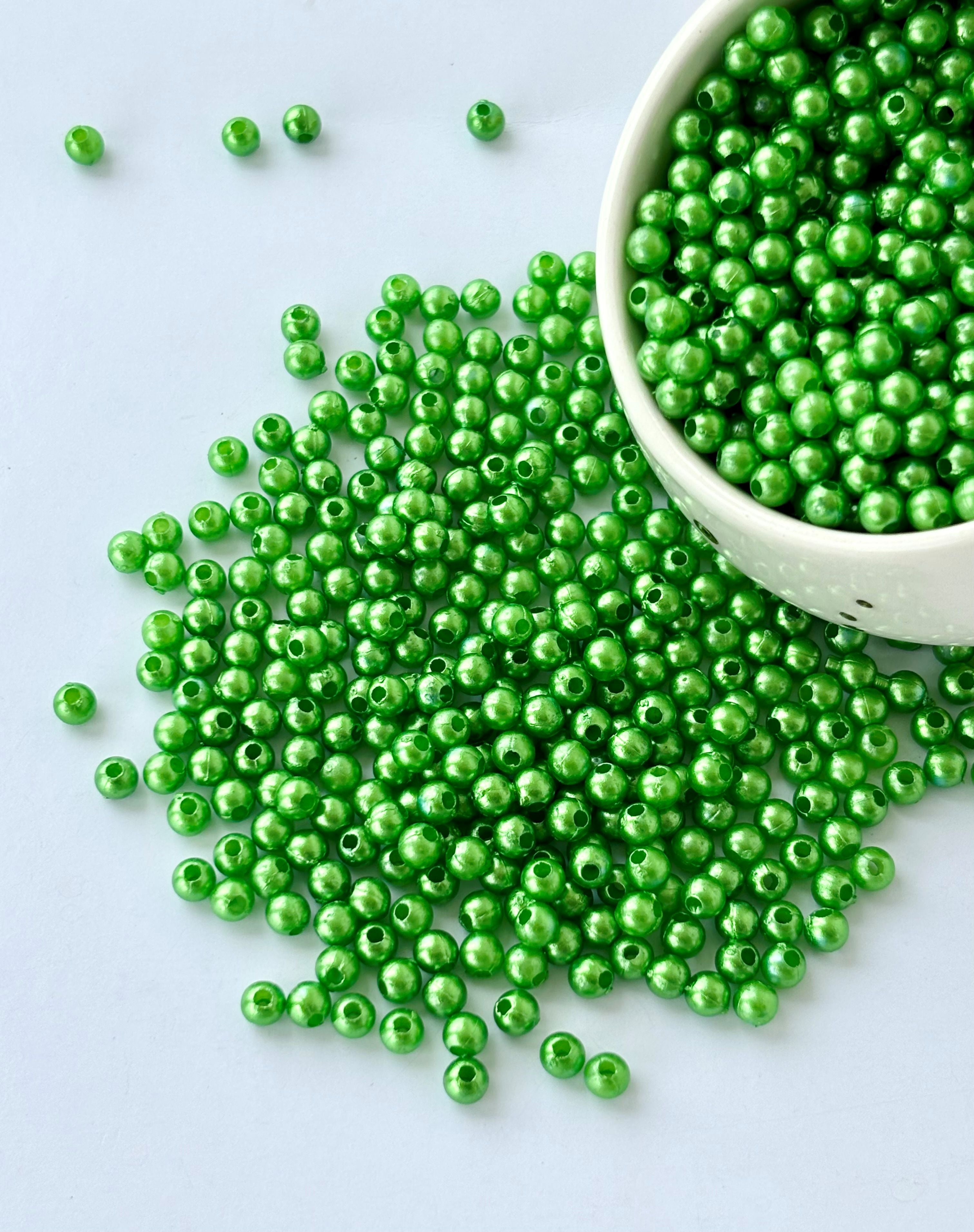 Green Pearl Beads 3MM