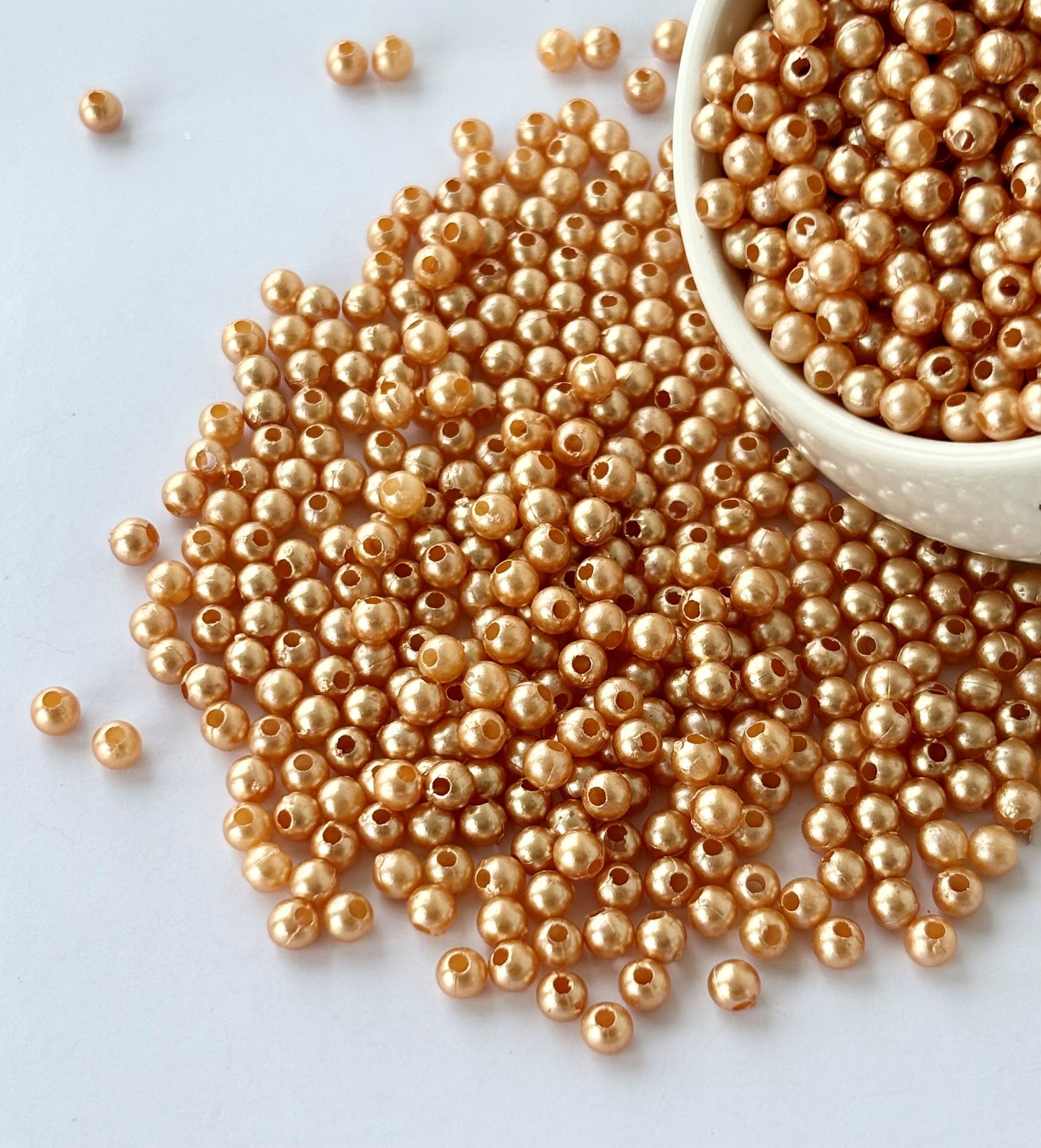 Champagne Pearl Beads 3MM