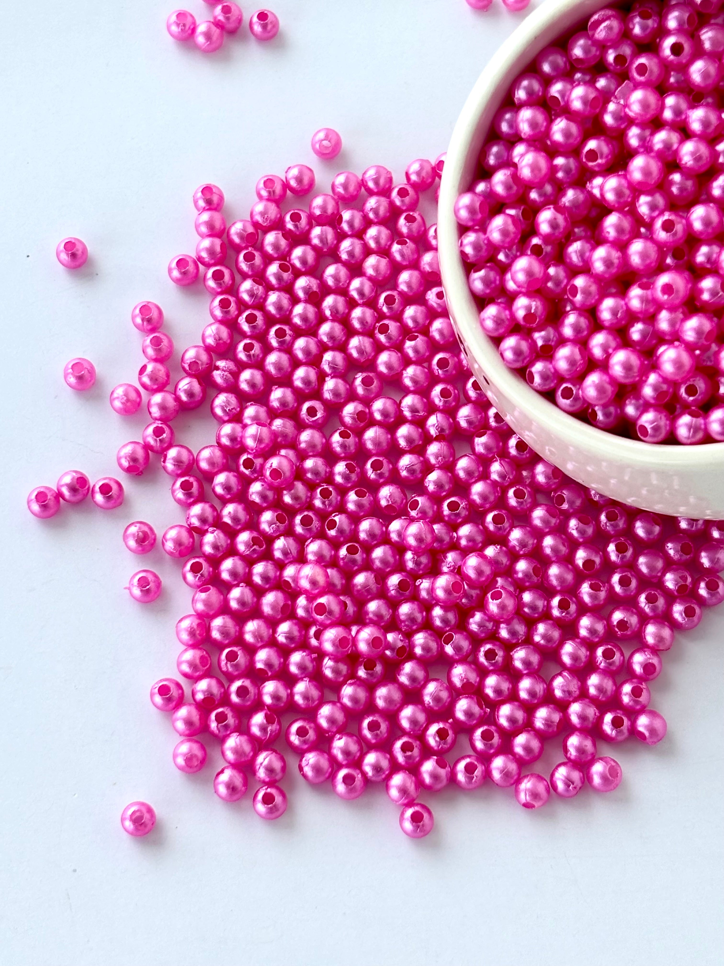 Rose Pearl Beads 3MM