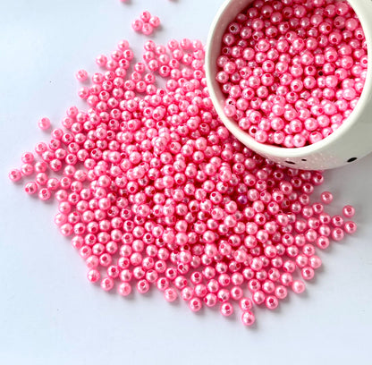 Pink Pearl Beads 3MM