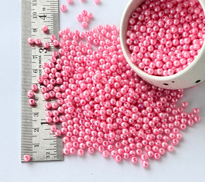 Pink Pearl Beads 3MM