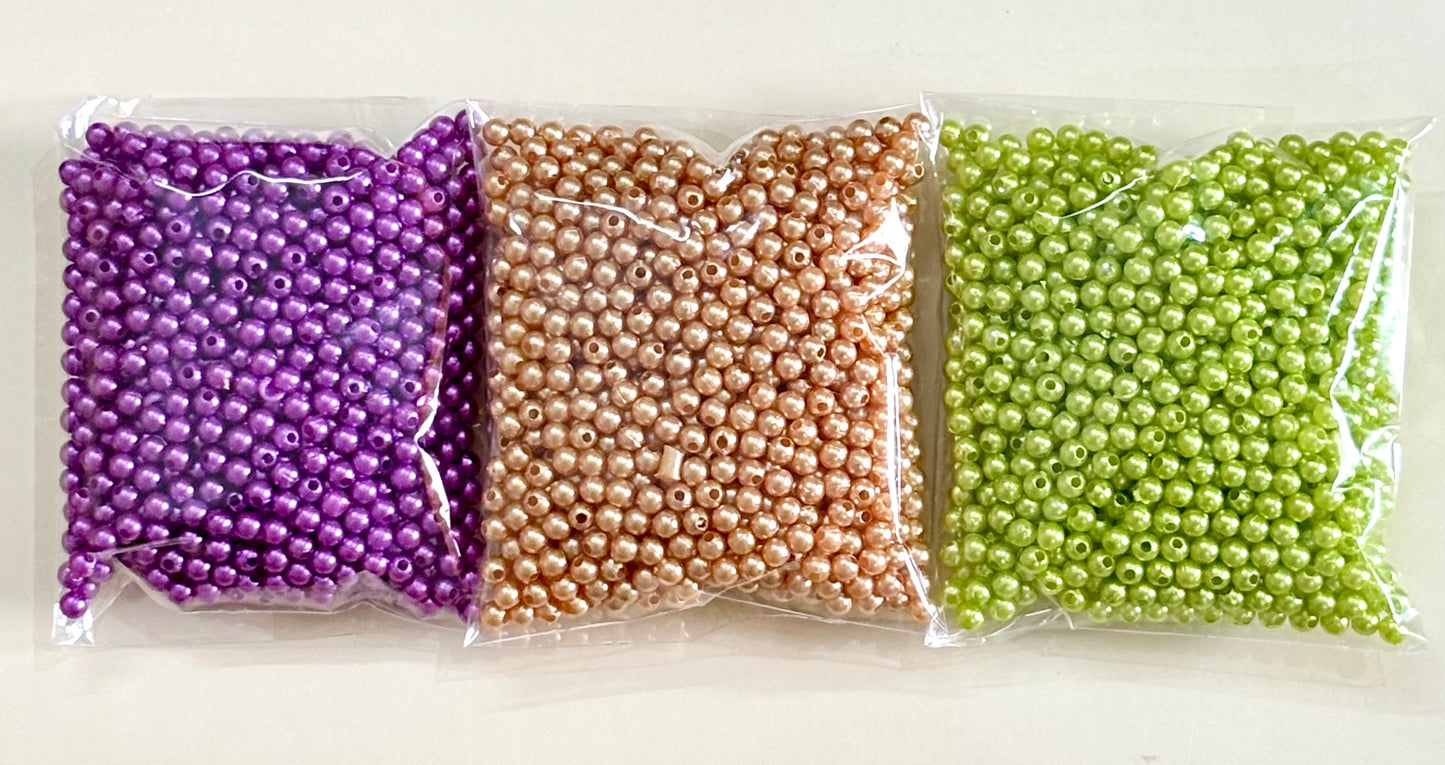 Combo 3MM Pearls - Ten Colors