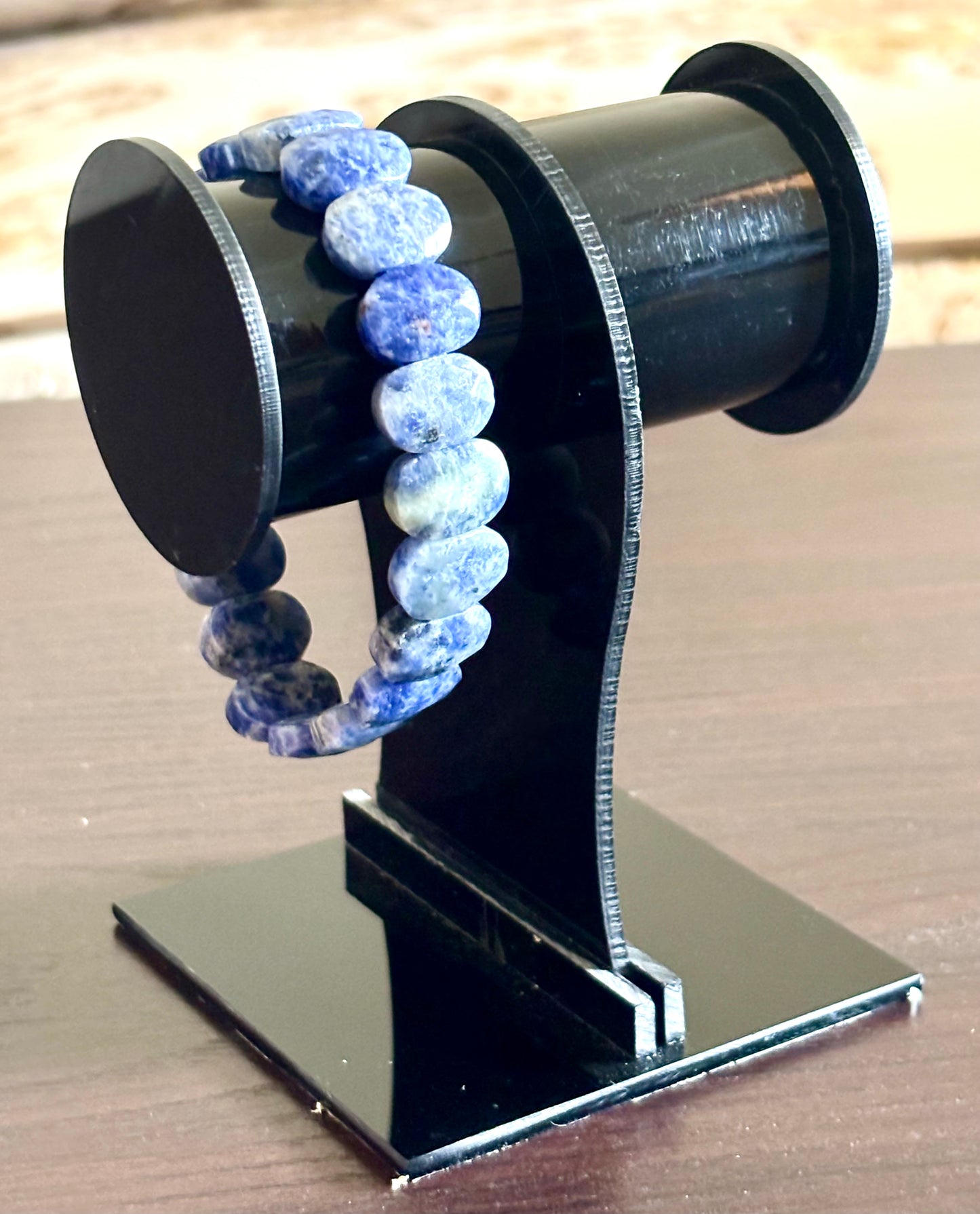Natural Sodalite Oval Faceted Bracelet