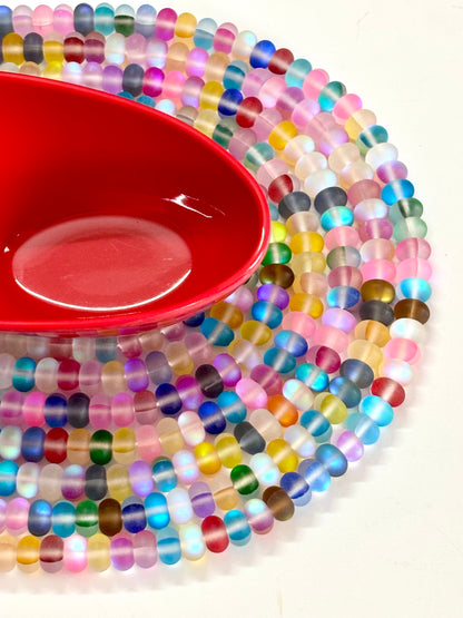 Dazzling Multi-Color Aura Quartz Beads