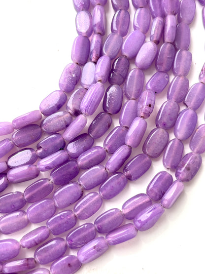 Lavender Oval Flat Beads for Jewelry Making