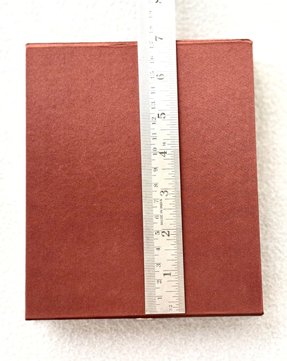 Elegant Brown and Cream Jewelry Gift Box