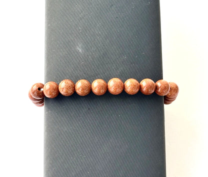 Brown Goldstone Gemstone Bracelet