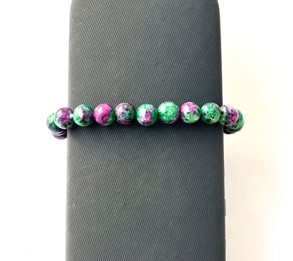 Natural Ruby Zoisite Gemstone Bracelet