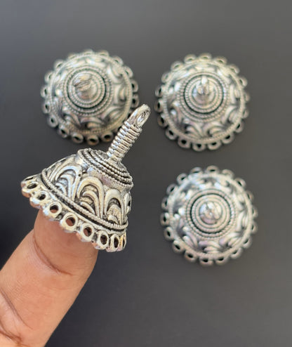 Floral Pattern Dome Jhumka Base