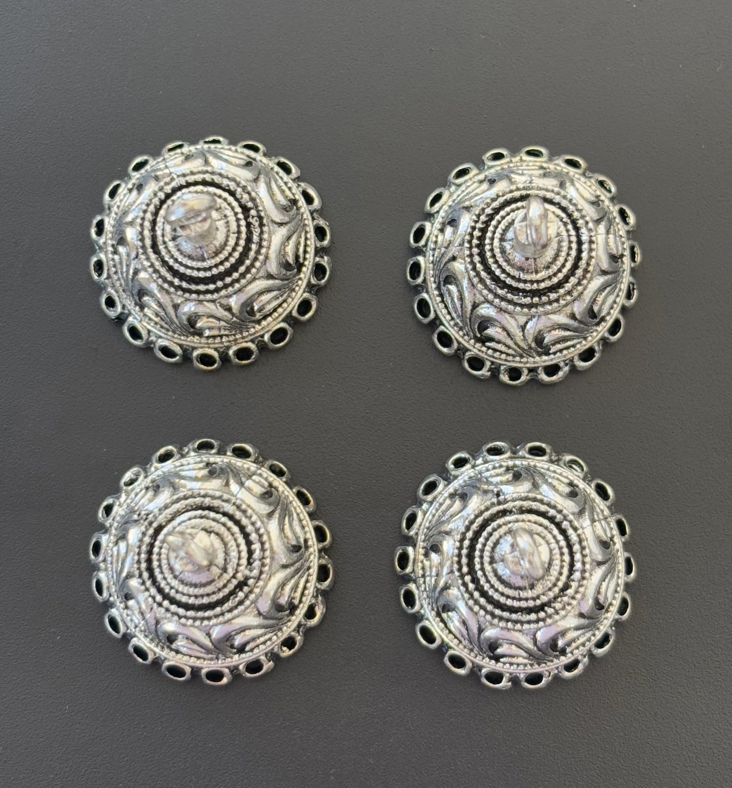 Floral Pattern Dome Jhumka Base