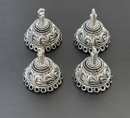 Floral Pattern Dome Jhumka Base