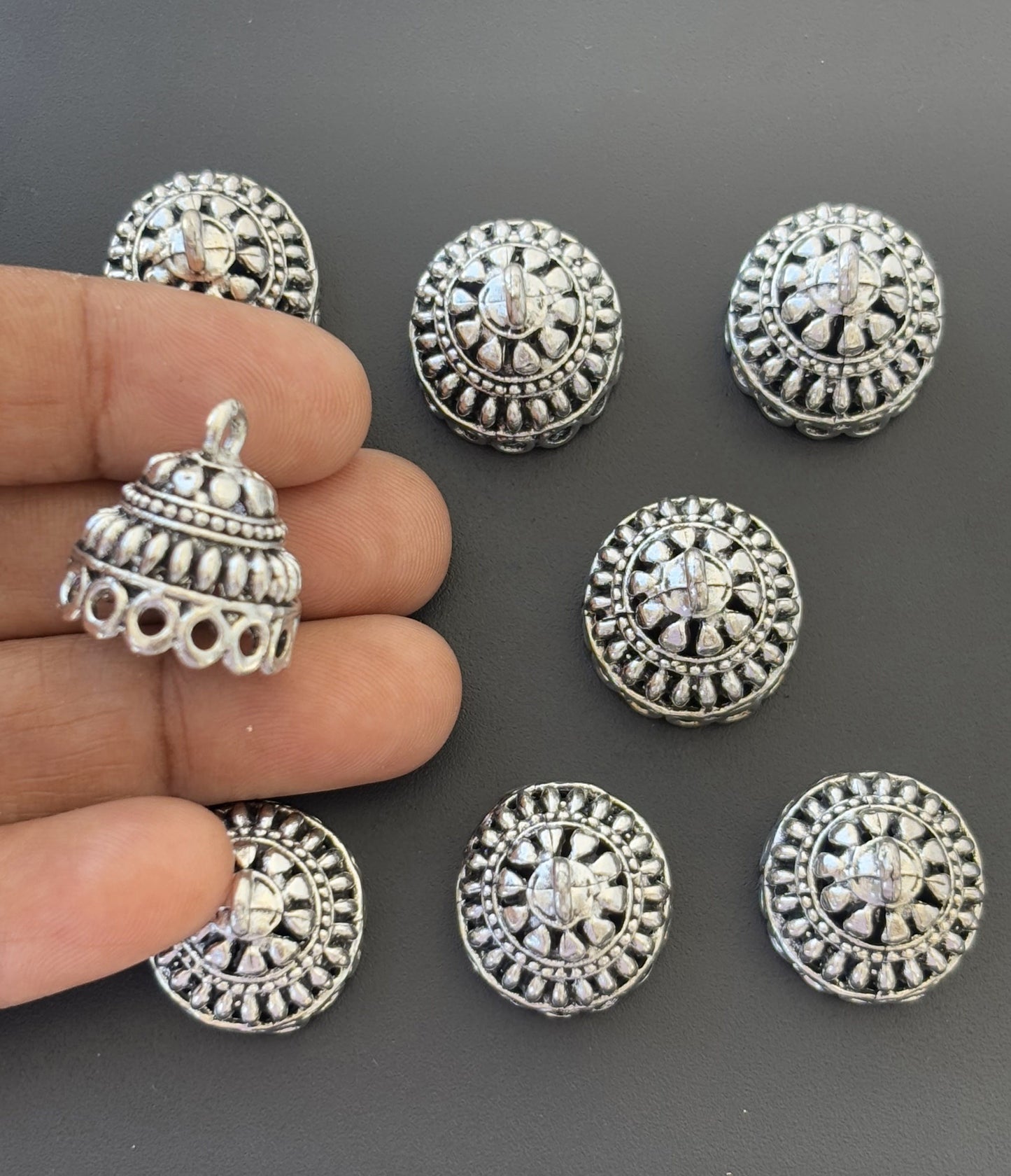 Traditional  Floral Dome Jhumka Base