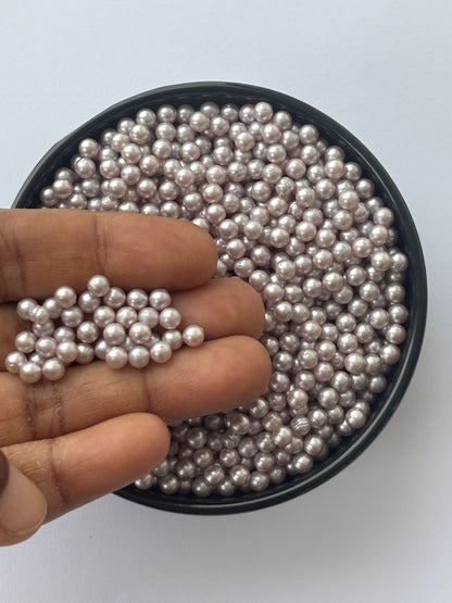 Light Pink Pearlized Round Decoration Beads - Non-Hole Craft and Filler