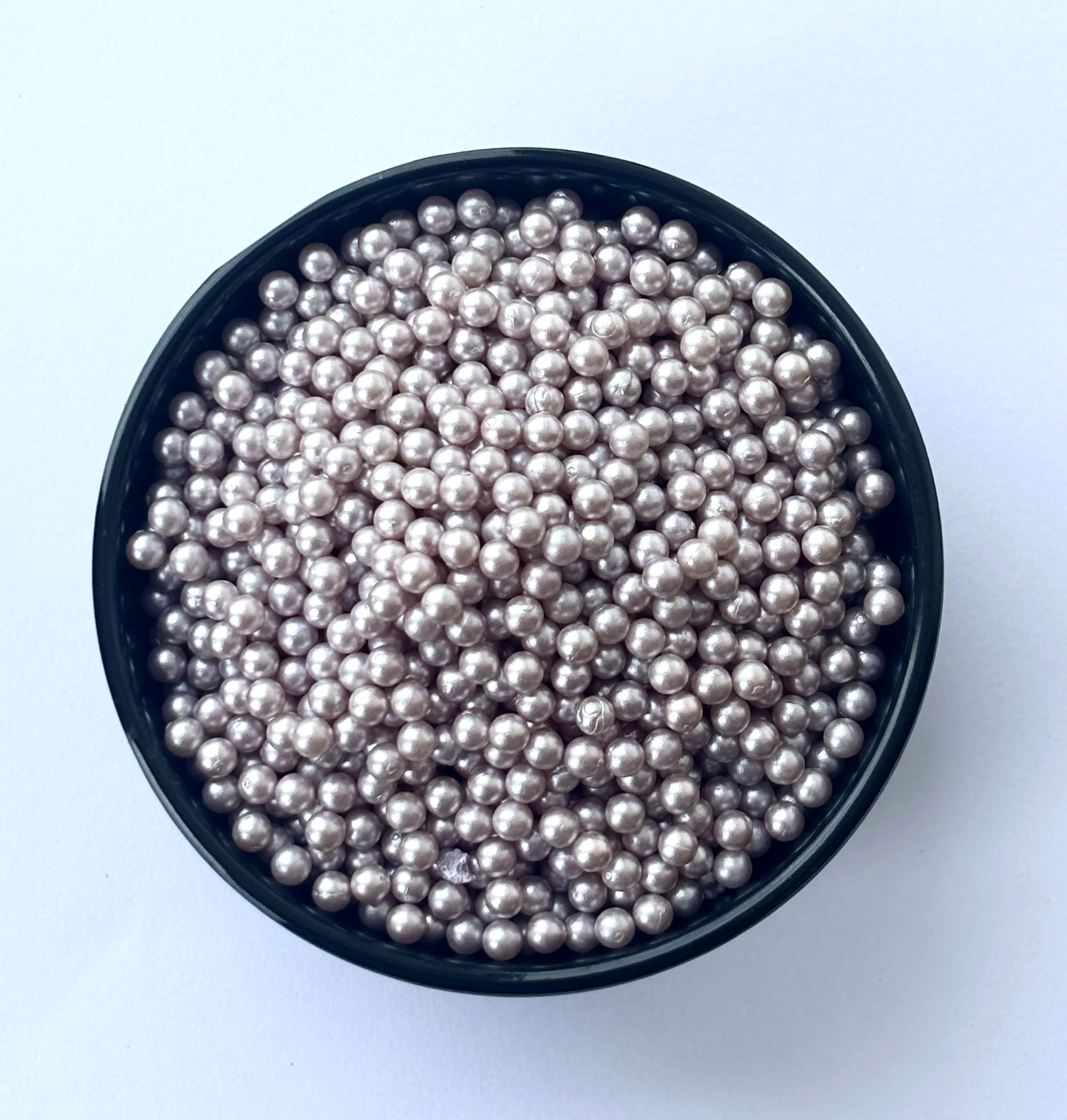 Light Pink Pearlized Round Decoration Beads - Non-Hole Craft and Filler