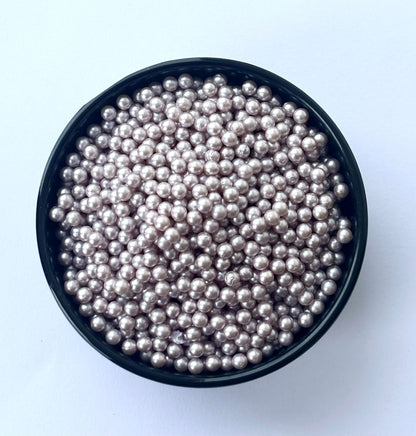 Light Pink Pearlized Round Decoration Beads - Non-Hole Craft and Filler