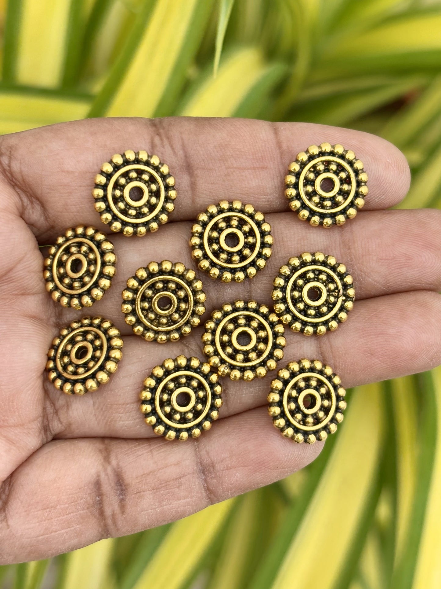 Exquisite Gold Bead Connectors