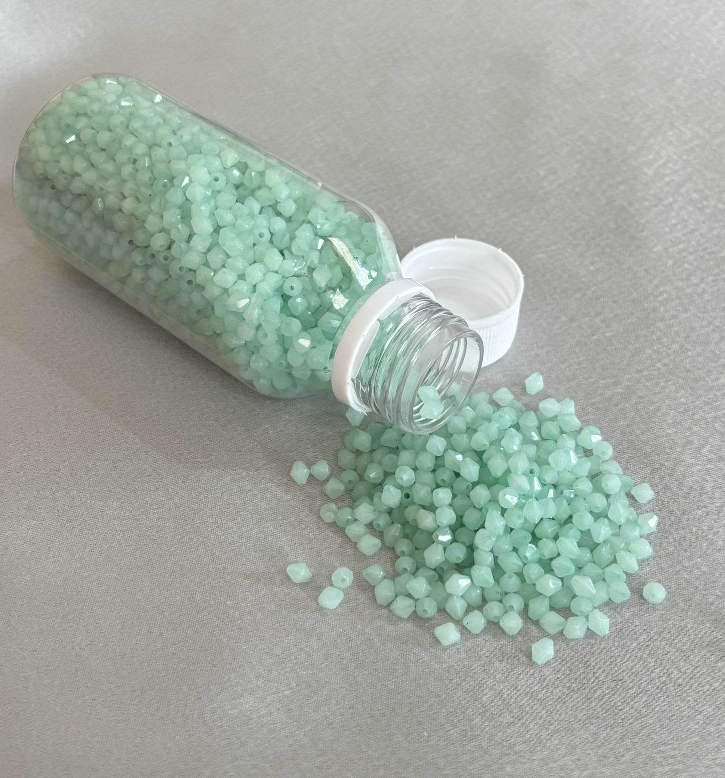 Pistachio Green Bicone Beads