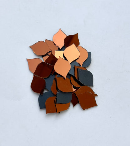 Red Fancy Shape - S Cut Mirrors Large