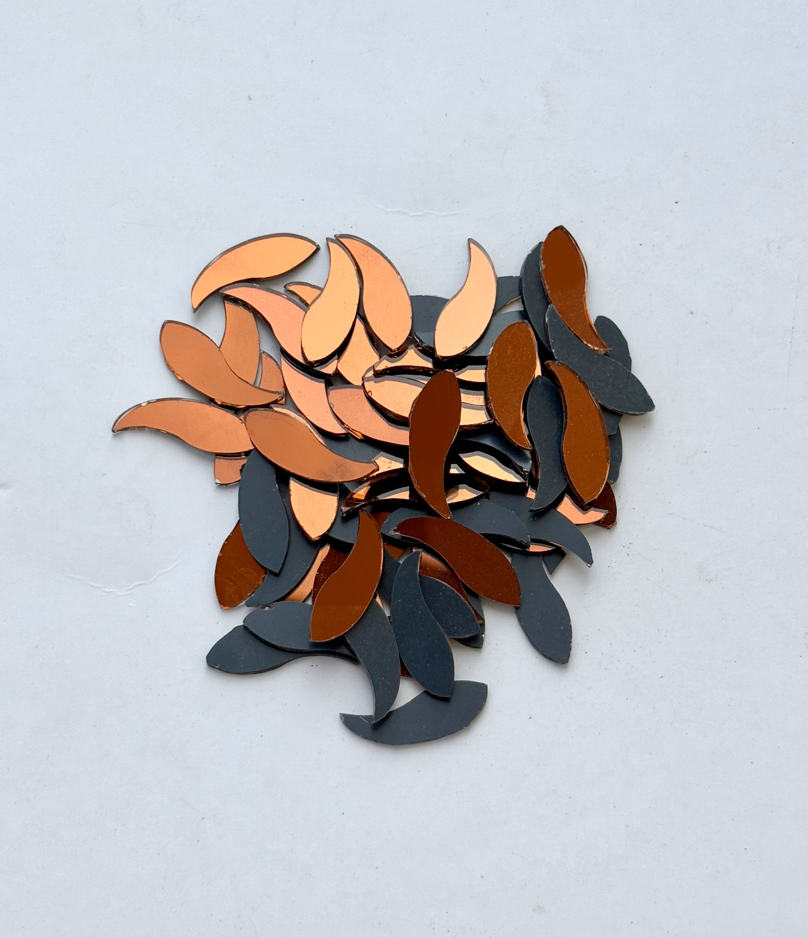 Red Fancy Shape - Fish Cut Mirrors