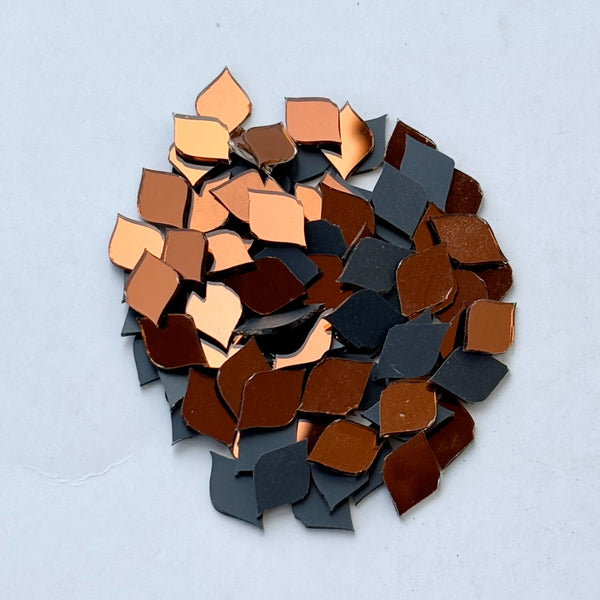 Red Fancy Shape - S Cut Mirrors Small