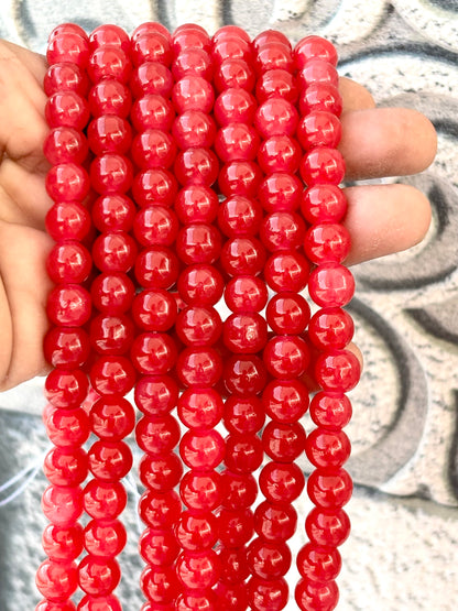 Red Jelly Beads 8MM