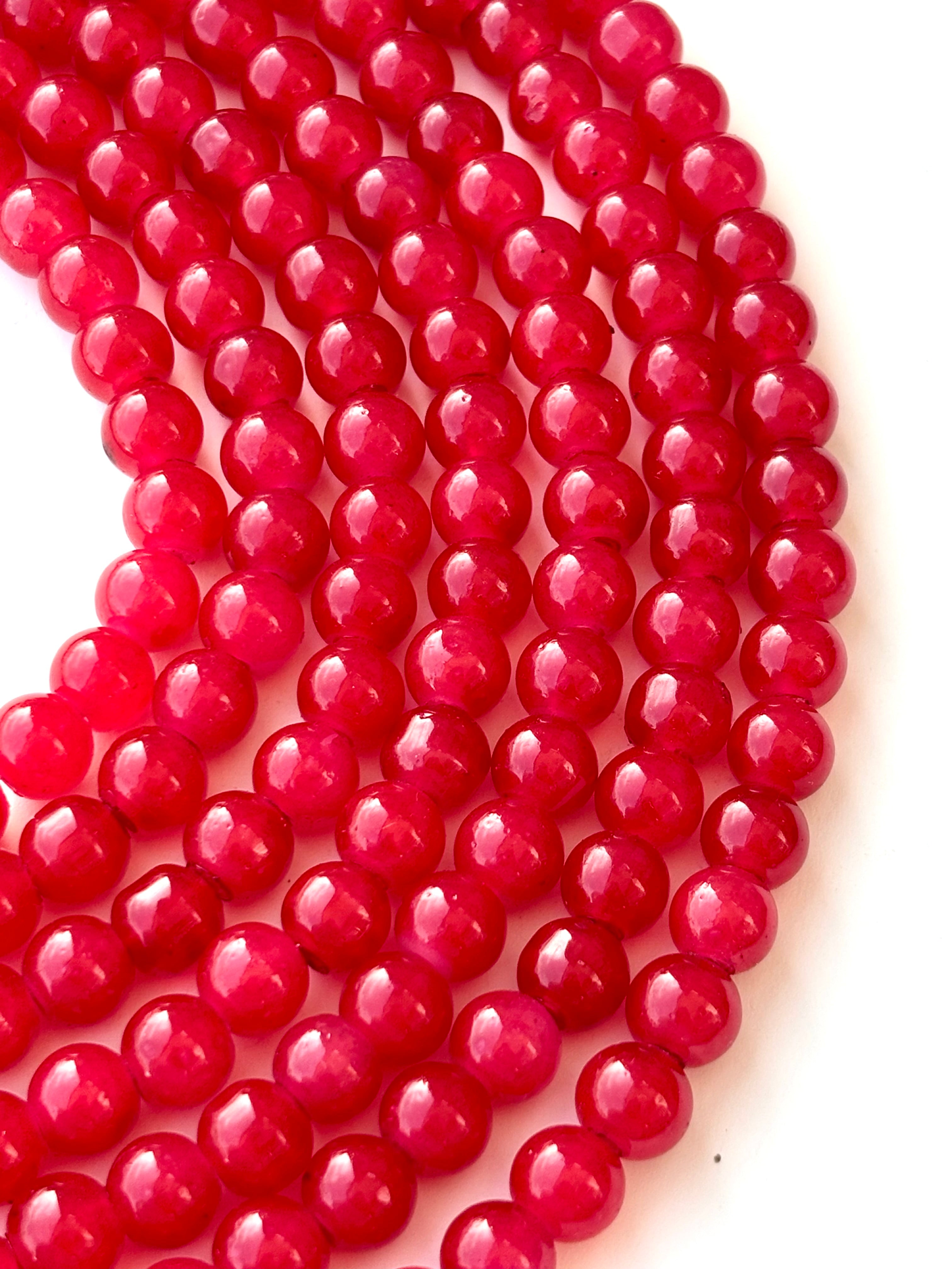 Red Jelly Beads 8MM