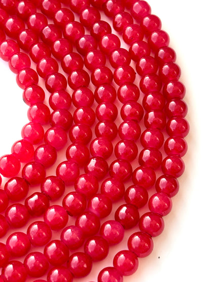 Red Jelly Beads 8MM