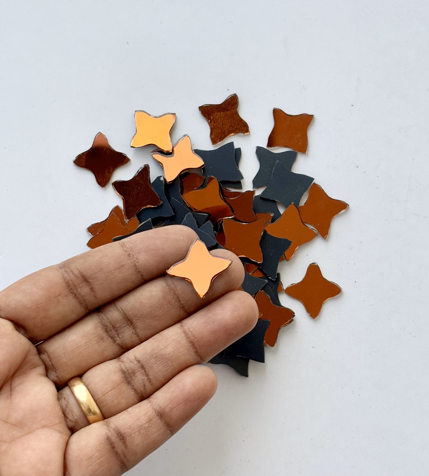 Red Fancy Shape - Ninja Cut Mirrors