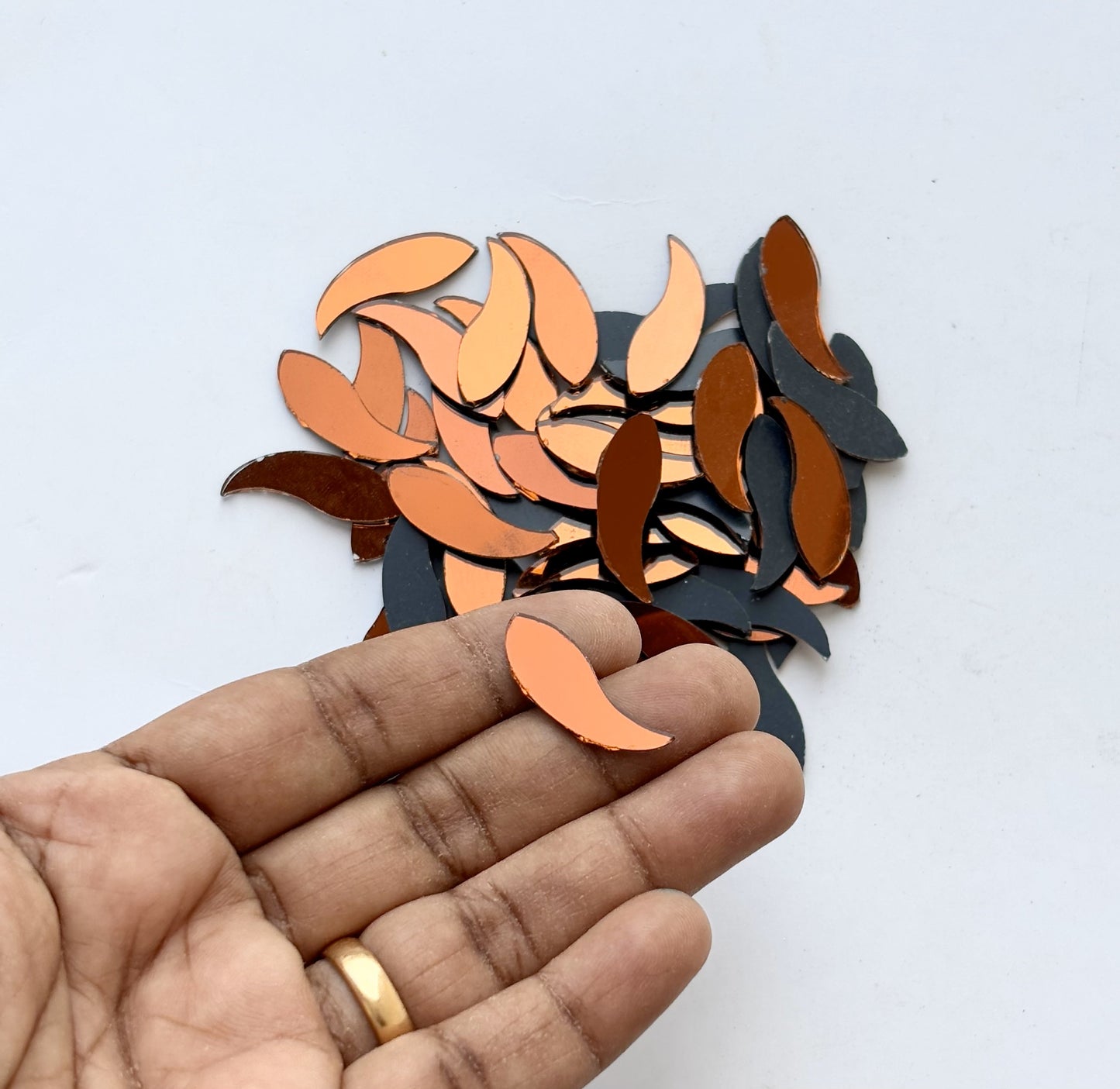 Red Fancy Shape - Fish Cut Mirrors