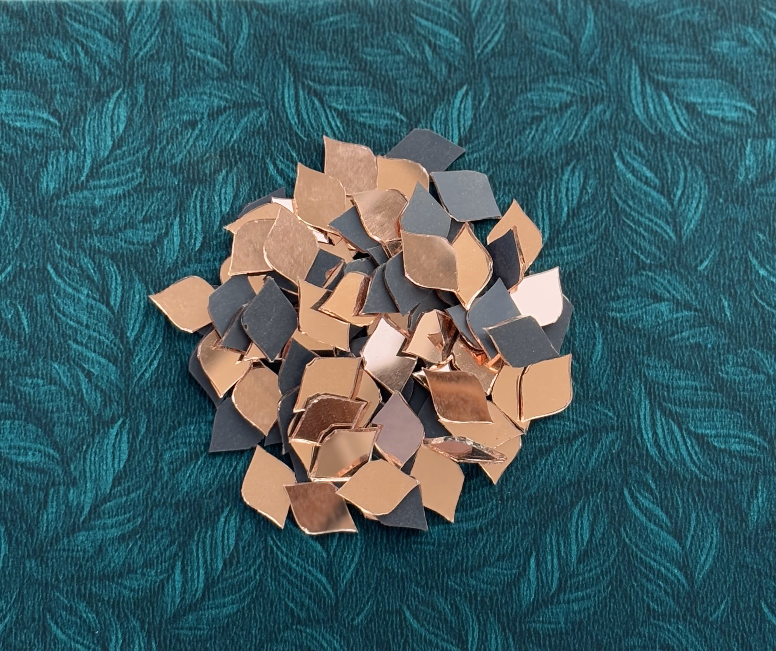 Rose Gold Fancy Shape - S Cut Mirrors Small