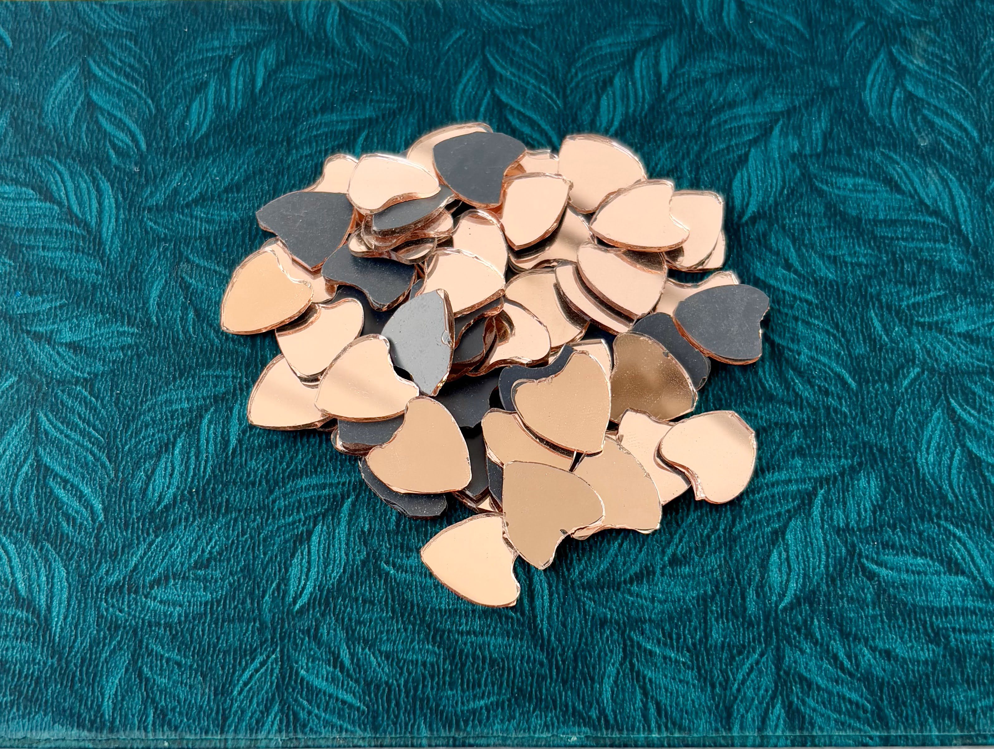 Rose Gold Fancy Shape - Heart Cut Mirrors