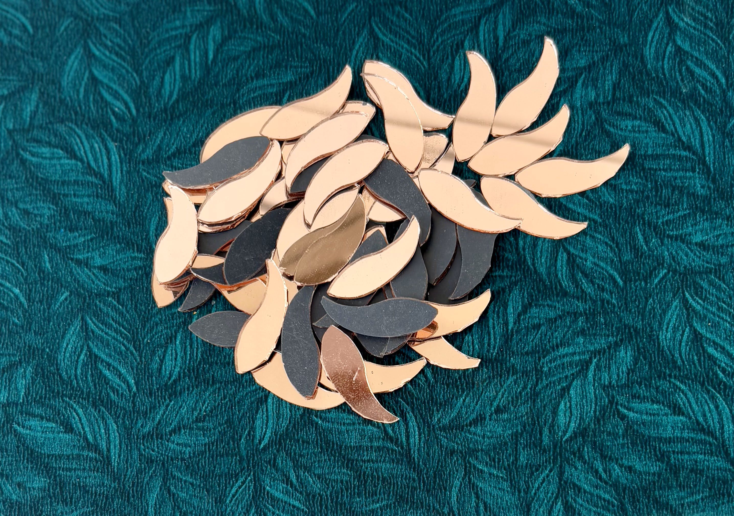 Rose Gold Fancy Shape - Fish Cut Mirrors